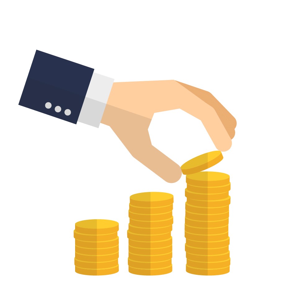 Banking system icons set